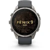 Išmanusis laikrodis Garmin fenix 9 Pro – 47mm, Titanium with Graphite/Juodas Silicone Band