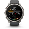 Išmanusis laikrodis Garmin fenix 9 Pro – 51mm, Titanium with Graphite/Juodas Silicone Band