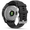 Išmanusis laikrodis Garmin Fenix E,47mm,  Nerūdijančio plieno korpusa su juodos spalvos silikoniniu dirželiu