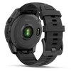 Išmanusis laikrodis Garmin Fenix E, 47 mm, AMOLED, Pilkai melsvos spalvos plienas, Juodo silikono dirželis