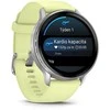 Išmanusis laikrodis Garmin Venu 4 - 45 mm, Sidabrinis / Citron silicone strap