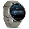 Išmanusis laikrodis Garmin Venu 4 - 45 mm, Sidabrinis / Sidabrinis Gray silicone strap