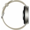 Išmanusis laikrodis Xiaomi Watch 2, Titano spalvos korpusas, su baltos spalvos odiniu dirželiu