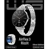 „Winner Group WG“ – išmanusis laikrodis „WG AirFlex3 Rizz It“, moterims, 2 dirželiai, sidabrinis
