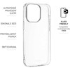 Itin plonas TPU gelio dėklas FIXED Skin, skirtas Apple iPhone 15 Pro, 0,6 mm, skaidrus