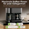 Espreso lašelinis kavos aparatas PC-KAD 1308 DARK INOX PROFICOOK