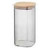 KELA Glass jar with bamboo lid NEA, 1,5 l