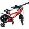 Kubisport Vaikiškas dviratis 12 colių su pagalbiniais ratukais oranžinis Dino Bikes (Kub_05-CSK5123K-OR)