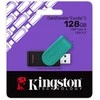 KINGSTON 128GB Portable USB 3.2 Gen 1 DataTraveler Exodia S Juodas/Turquoise