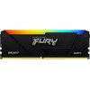 RAM „Kingston KF436C17BB2AK4/32“ 32 GB 3600 MT/s DDR4 CL17 DIMM (4 vnt. rinkinys) „FURY Beast RGB“ | „Kingston“
