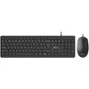 Klaviatūra ir pelė C-Tech C-TECH Klaviatūra KBM-105 su laidu komplektas combo su myszą USB CZ/SK