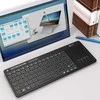 Klaviatūra C-TECH WLTK-03, dvigubas, jutiklinis skydelis