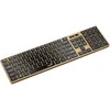 GENIUS Slimstar 7250BT klaviatūra, membraninė, belaidė, smėlio-juodos spalvos