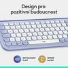 Klaviatūra LOGITECH POP Piktogramų klavišai – ALYVINĖ – JAV INT'L – BT – INTNL-973