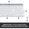 Klaviatūra Logitech Slim Belaidis rinkinys MK470, Baltas - CZ/SK