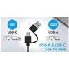Kompiuterio kolonėlės Genius głośniki SP-HF300U, 2.0, 4W, juoda, garsumo valdymas, 100 Hz - 20 kHz