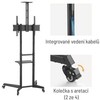 Laikiklis Fellowes „Brateck“ mobilus stovas T1040T televizoriui, 37–70 colių, 50 kg, 2 lentynos