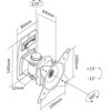 Assmann Electronic DIGITUS universalus sieninis laikiklis iki 69cm su pasukimo funkcija VESA 75x75mm 100x100mm juodas