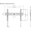 Laikiklis GoGEN Slim, Fixed XL TV Mount for 37" to 86" Screens