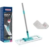 Leifheit grindų šepetys su sulankstoma rankena dėžutėje Profi XL micro duo 42cm + pakaitinė šluostė Profi XL Superduster 42cm