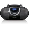 Grotuvas Lenco Lenco DAB+-Radio/Boombox SCD-6900, kaseta, CD grotuvas/MP3, FM, DAB+, juoda