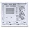 Lian Li O11 Dynamic Mini V2 Flow PC-kompiuterio korpusas, Mini-kompiuterio korpusas, ATX, Tempered Glass – inklusive 5x 120-mm-Lüfter, baltos spalvos