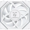 Lian Li UNI FAN TL Wireless LCD korpuso ventiliatorius, ARGB, PWM – Reverse Blade, 120 mm, baltos spalvos