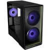 Lian Li Vector V150 kompiuterio korpusas, mini bokštas, mATX, grūdintas stiklas, „Infinity Mirror“ – Juodas