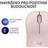 Belaidė pelė Logitech M240 Silent Bluetooth Mouse, rožinės spalvos
