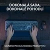 Belaidė klaviatūra ir pelė + Atrama riešui Logitech MX Keys S Combo, Graphite