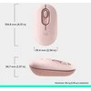 LOGITECH POP pelė su jaustukais – ROSE – BT – EMEA28i-935 – FY25,TERRA