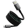 Baseus Tungsten USB/USB-C magnetinis įkrovimo laidas 1m 100W Juodas