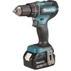 Makita DHP485RTJ Akumuliatorinis smūginis gręžtuvas, 18 V, 2x 5,0 Ah Li-ion, 50/25 Nm, 1,7kg, LED, BL-motor, MAKPACK