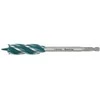 Makita Grąžtas medienai su 4 grioveliais ir 4 pjaunančiomis briaunomis, 18x165 mm, su 1/4" šešiakampiu koteliu 13,80 E-26668