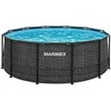MARIMEX Swimming pool Florida 3,66x1,22 m with skimmer - motif RATAN