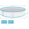 Marimex Pool Orlando 4,57x1,07 m - Pilkas, pool, foil, skimmer (10303044)