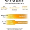 Asus | Dual Band WiFi 7 Extendable Gaming Maršrutizatorius | TUF Gaming BE6500 | 802.11be | 6500 Mbit/s | Ethernet LAN (RJ-45) jungtys 4 | Tinklelio palaikymas Taip | MU-MiMO Taip | Antenos tipas Išorinė fiksuota | 1