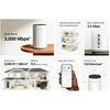 Maršrutizatorius MERCUSYS Halo E85X(2-pack) WiFi6 Mesh (AX3000,2,4GHz/5GHz,1x2,5GbELAN/WAN,2xGbELAN/WAN)
