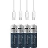 MediaRange Rechargeable USB-C Li-Ion Baterija Mignon AA, 1.5V, 1400 mAh, 4pcs