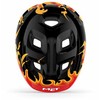 Met Salmai Šalmas MET HOORAY Juodas Flames Glossy S 52-56 cm