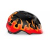 Met Salmai Šalmas MET HOORAY Juodas Flames Glossy S 52-56 cm