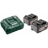 18V akumuliatorių rinkinys 2 x 4,0 Ah kroviklis, ASC 55, Metabo