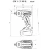 Rinkinys įrankių Metabo Rinkinys COMBO 18V BS+SSW+WBQ+BSA 2*10.0AH