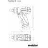 Metabo Smūginis suktuvas gręžtuvas Powermaxx SB Basic 600385500 2x2.0Ah, lagaminas