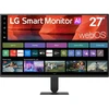 MO LG išmanusis monitorius 27 colių IPS FHD / 120 Hz / 250 nitų / HDR10 Pro / webOS / „Wi-Fi“ / „AirPlay 2“ / HDMI / AI „Sound Pro“
