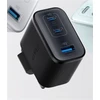 Anker Nano Charger 70W, 3 jungtys, Juodas | 2 x 24 pin USB-C, 4 pin USB Type A