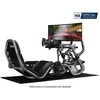 Next Level Racing Naujo lygio lenktynės | F-GT Pro Formula ir GT Pilkas leidimas | Lenktynių simuliatoriaus kabina | Plienas | Pilkas