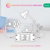 Išmanusis ZigBee jungiklis L6Z, 1 kanalo, 230V 2200W, TUYA / Smart Life, NOUS