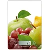 Virtuvinės svarstyklės Omega OBSKWA virtuvės svarstyklės grūdintas stiklas su LCD bloku (20 x 14,5 x 2 cm) (maks. 5kg) Baltas