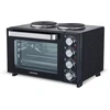 Elektrinė krosnelė Orava Elektra-X28 elektrinė orkaitė su dviem plokštelėmis, 28 l, 2600 W, grilio grotelės, juoda